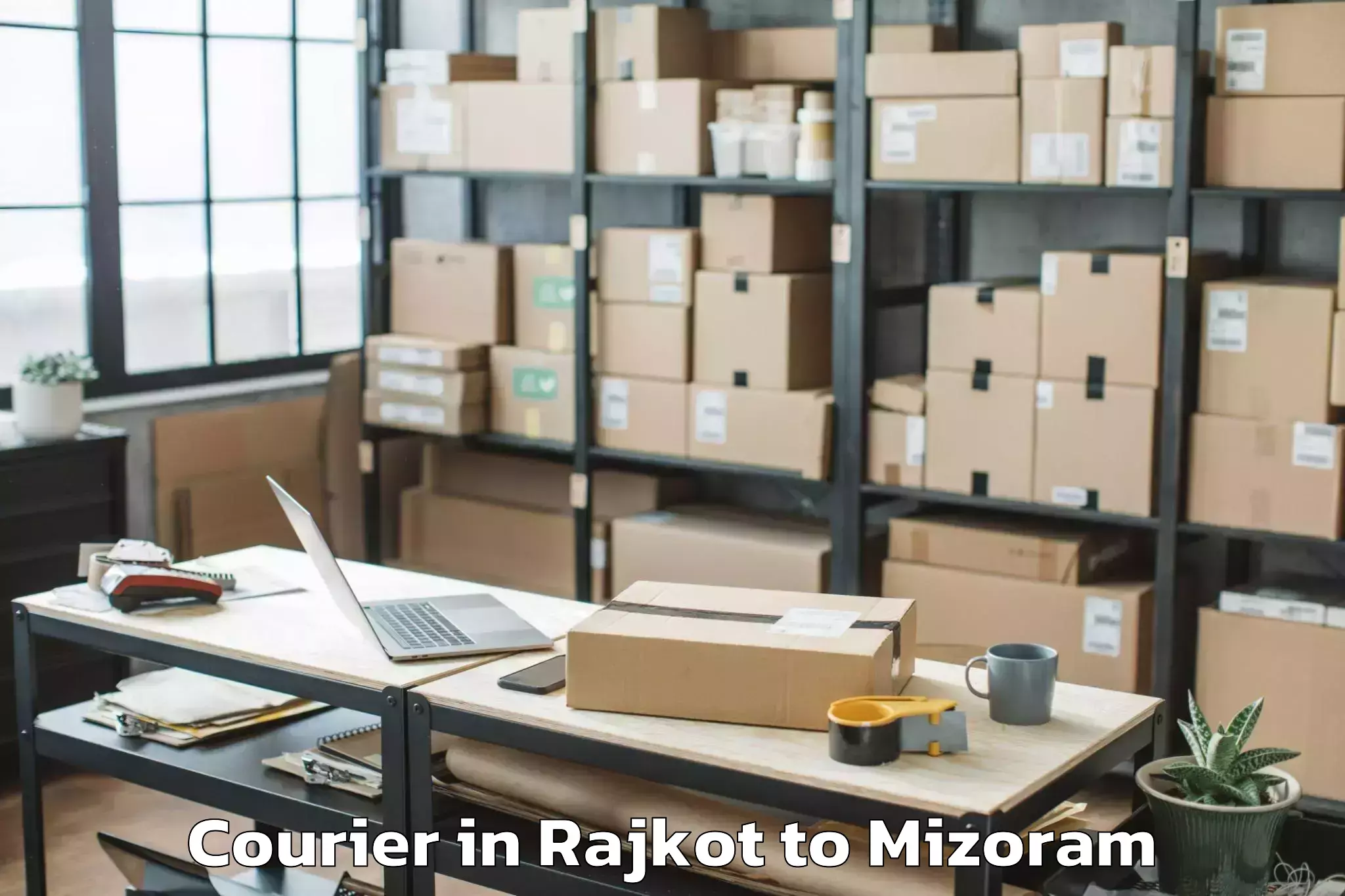 Book Your Rajkot to Hnahthial Courier Today